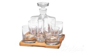 Krosno Glass S.A. Komplet do whisky z dębową tacą -  Sterling OAK (1634)