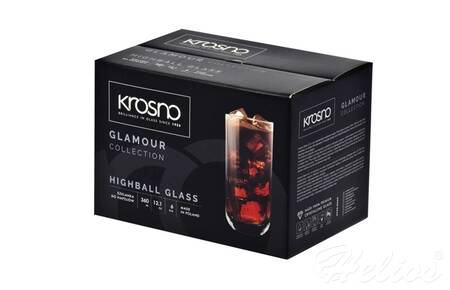  Szklanki long drink 360 ml  Krosno Glass   Glamour (C210)