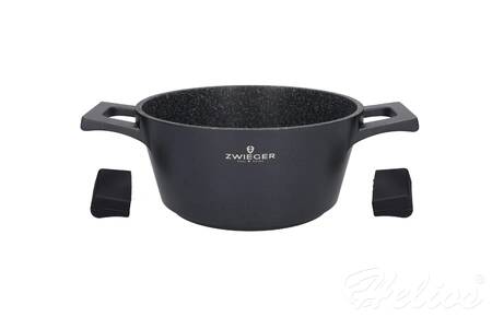 Zwieger Garnek z pokrywką 24 cm - Black Stone  - zdjęcie duże 4