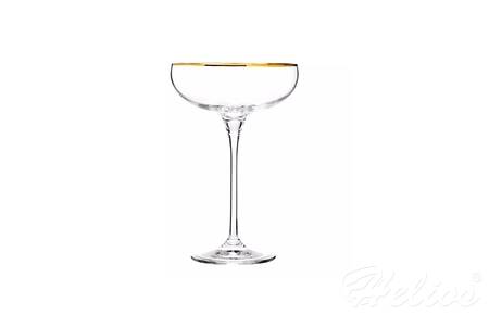 Szklanki Płaskie kieliszki do szampana 240 ml  Krosno Glass   Harmony Gold (B575)