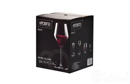 Kieliszki z krosna Kieliszki do wina czerwonego 375 ml / 4 szt.  Krosno Glass   RAY (D011)