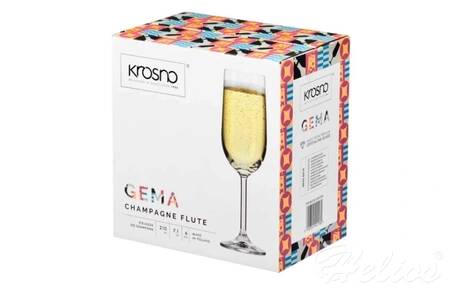 Krosno Glass S.A. Kieliszki do szampana 210 ml - Gema (4832)  - zdjęcie duże 3