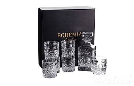 Bohemia Komplet kryształowy do whisky 1+6 - Fiore (802411)  - zdjęcie duże 2