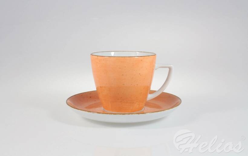 Filiżanka 350 ml ze spodkiem - 6630Ł Beata, Dorota (orange)