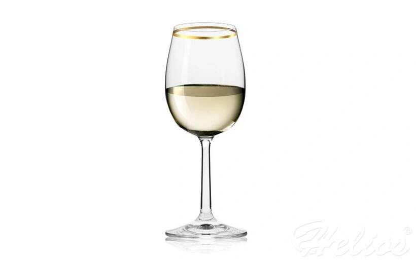 Kieliszki do wina 250 ml - BASSIC Glass / Złoty Pasek (FKMA357)