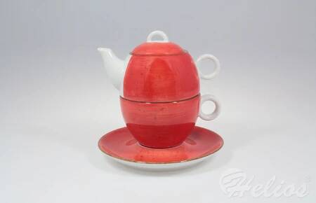 Lubiana Zestaw do herbaty 1/3 - 6630H Bola (czerwony)  - zdjęcie duże 2